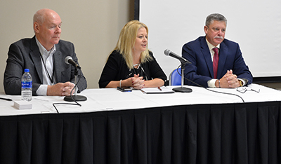 Photo of Peter Buchen, Kristine Hernandez and Mike Hanson.